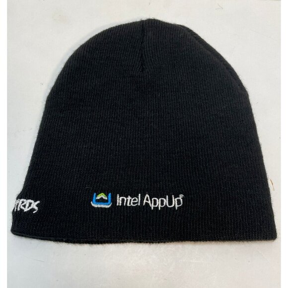 Angry Birds beanie hat cap 8" Intel App up black - Picture 2 of 9